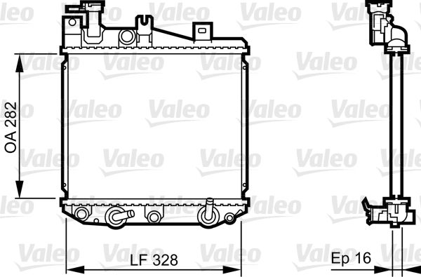 731622 VALEO Радиатор, охлаждение двигателя