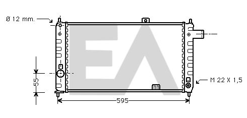 31R54028 EACLIMA Радиатор, охлаждение двигателя