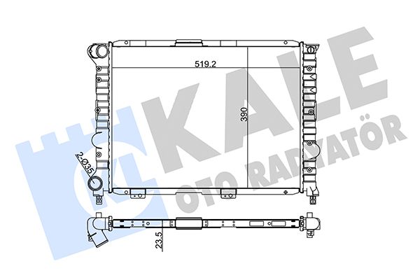 230900 KALE OTO RADYATÖR Радиатор, охлаждение двигателя
