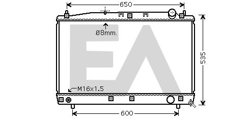 31R71238 EACLIMA Радиатор, охлаждение двигателя