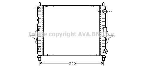 RTA2167 AVA QUALITY COOLING Радиатор, охлаждение двигателя