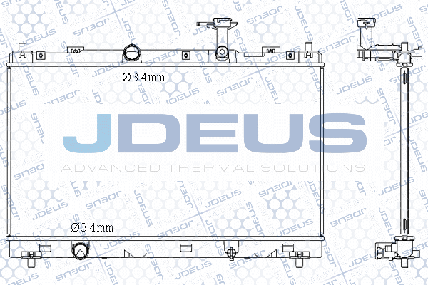 M0420320 JDEUS Радиатор, охлаждение двигателя