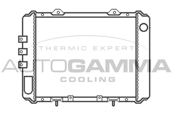 100651 AUTOGAMMA Радиатор, охлаждение двигателя