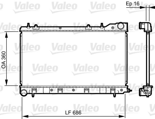 735404 VALEO Радиатор, охлаждение двигателя