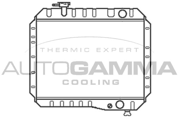 101023 AUTOGAMMA Радиатор, охлаждение двигателя