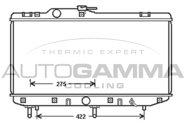 104869 AUTOGAMMA Радиатор, охлаждение двигателя