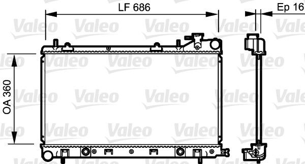 735209 VALEO Радиатор, охлаждение двигателя