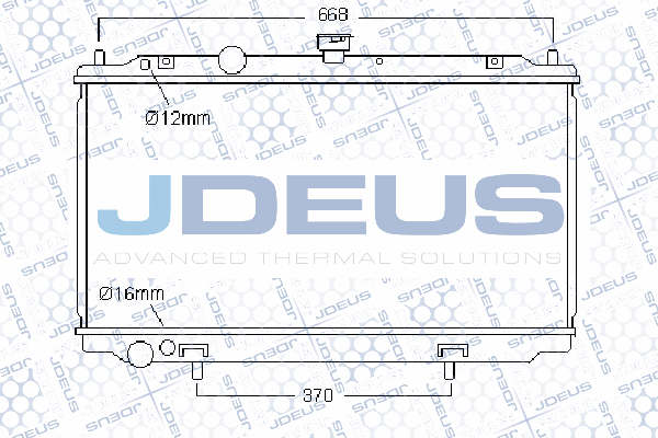 019M28 JDEUS Радиатор, охлаждение двигателя