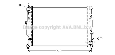 AIA2124 AVA QUALITY COOLING Радиатор, охлаждение двигателя