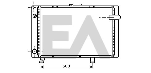 31R55013 EACLIMA Радиатор, охлаждение двигателя