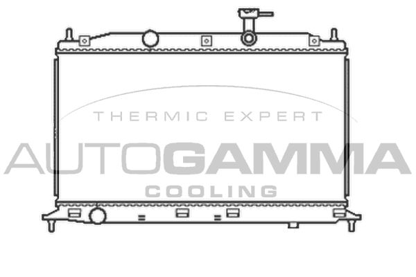 105046 AUTOGAMMA Радиатор, охлаждение двигателя