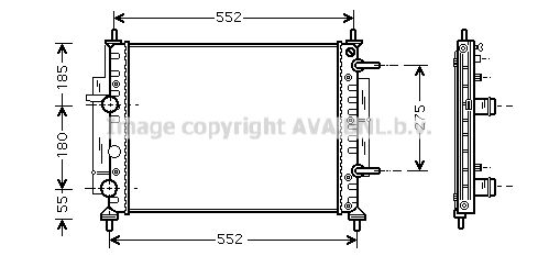 FTA2260 AVA QUALITY COOLING Радиатор, охлаждение двигателя