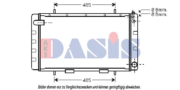 370510N AKS DASIS Радиатор, охлаждение двигателя