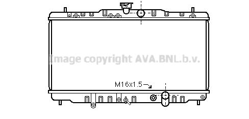 HD2055 AVA QUALITY COOLING Радиатор, охлаждение двигателя