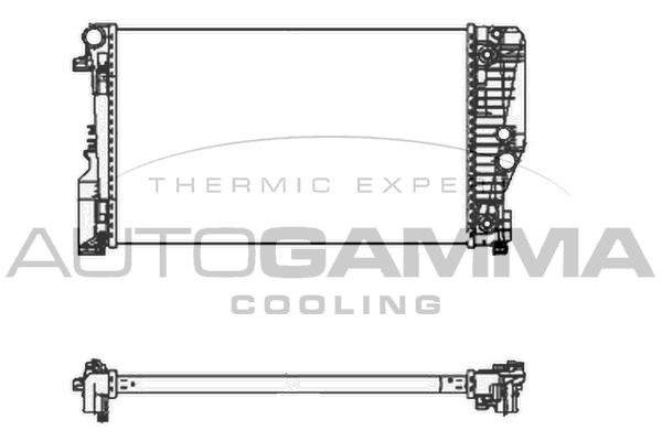 105405 AUTOGAMMA Радиатор, охлаждение двигателя