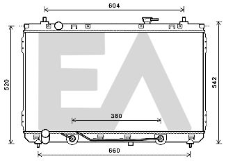 31R36061 EACLIMA Радиатор, охлаждение двигателя