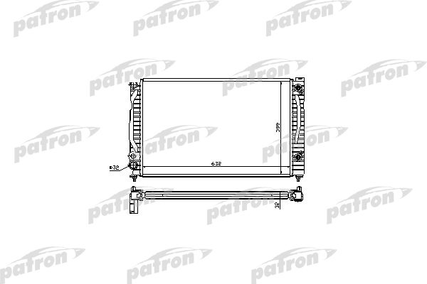 PRS3018 PATRON Радиатор, охлаждение двигателя