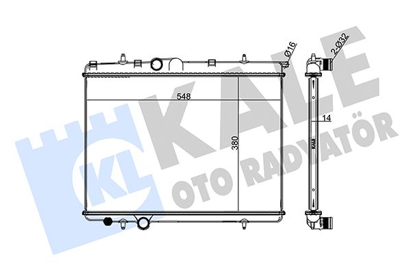 217899 KALE OTO RADYATÖR Радиатор, охлаждение двигателя