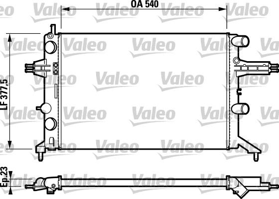 732723 VALEO Радиатор, охлаждение двигателя