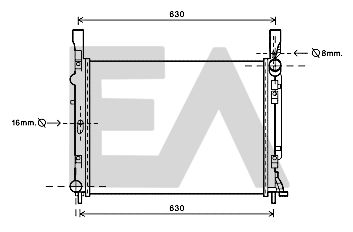 31R60155 EACLIMA Радиатор, охлаждение двигателя