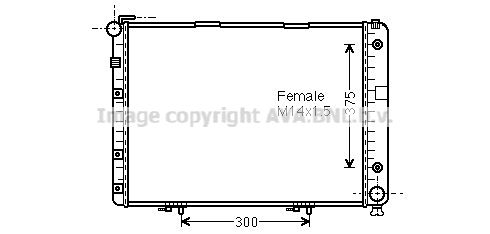 MSA2154 PRASCO Радиатор, охлаждение двигателя