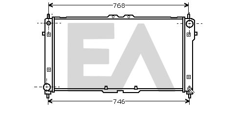 31R22051 EACLIMA Радиатор, охлаждение двигателя