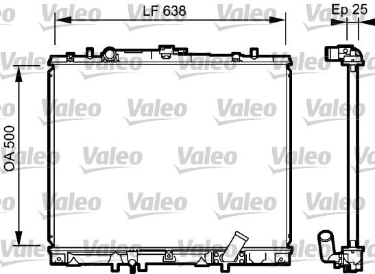 734424 VALEO Радиатор, охлаждение двигателя