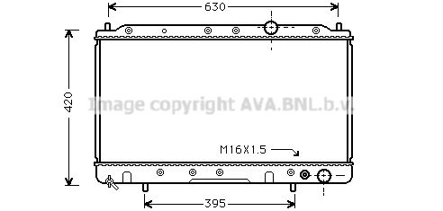 MTA2082 AVA QUALITY COOLING Радиатор, охлаждение двигателя