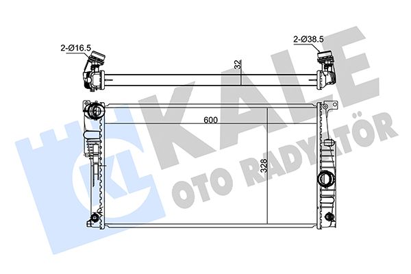 346070 KALE OTO RADYATÖR Радиатор, охлаждение двигателя
