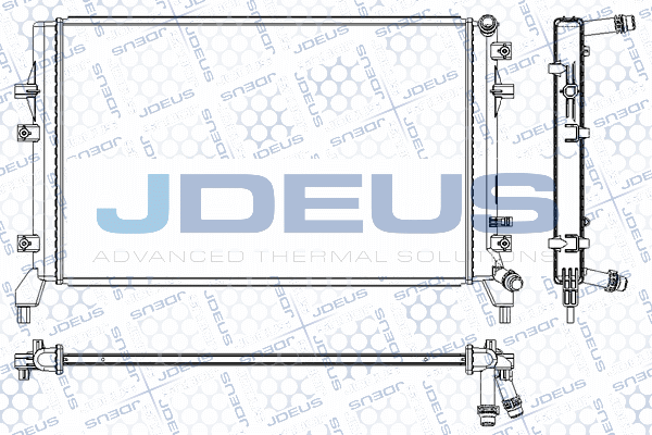 RA0300530 JDEUS Радиатор, охлаждение двигателя