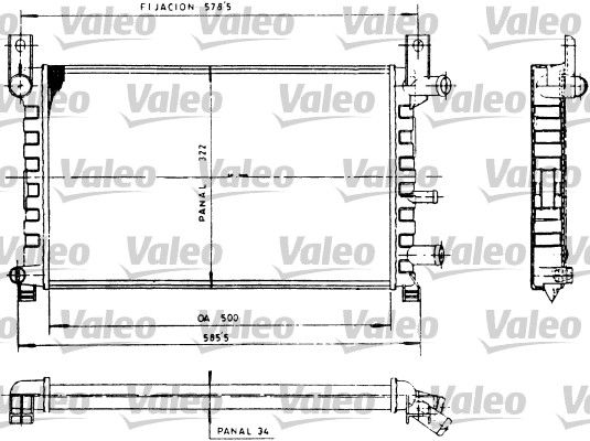 730483 VALEO Радиатор, охлаждение двигателя