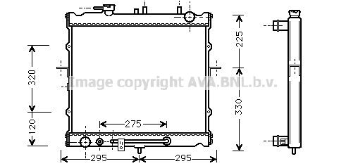 KA2023 AVA QUALITY COOLING Радиатор, охлаждение двигателя