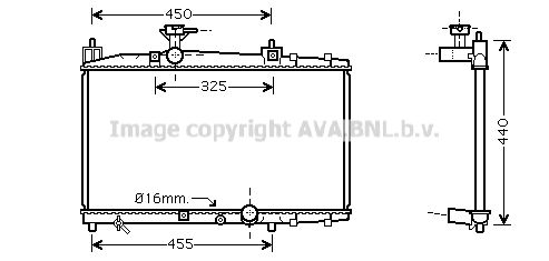 TO2317 AVA QUALITY COOLING Радиатор, охлаждение двигателя