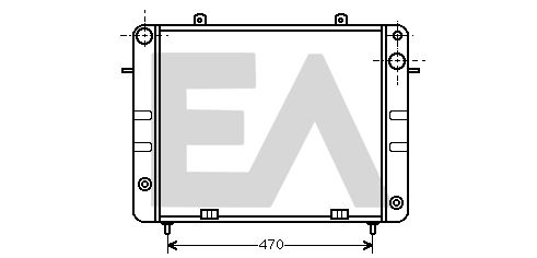 31R54081 EACLIMA Радиатор, охлаждение двигателя