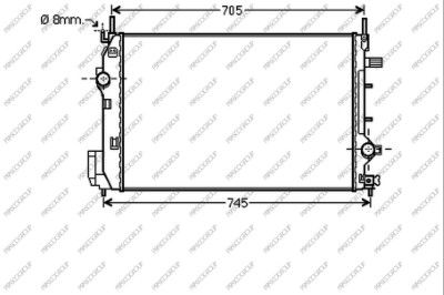 SA017R001 PRASCO Радиатор, охлаждение двигателя