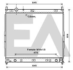 31R20024 EACLIMA Радиатор, охлаждение двигателя