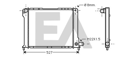 31R25024 EACLIMA Радиатор, охлаждение двигателя