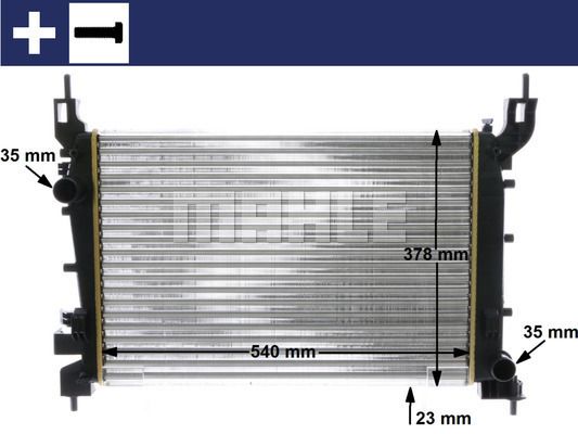 CR1193000S MAHLE Радиатор, охлаждение двигателя