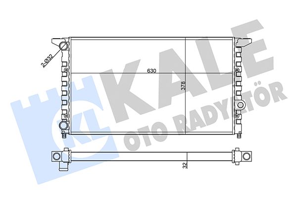 357050 KALE OTO RADYATÖR Радиатор, охлаждение двигателя