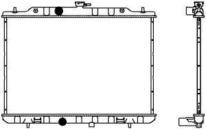 33418505 SAKURA Automotive Радиатор, охлаждение двигателя
