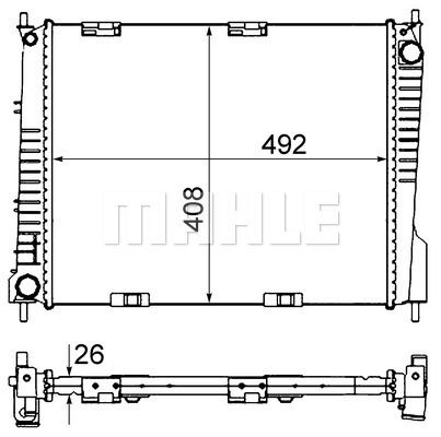 CR841000S MAHLE Радиатор, охлаждение двигателя