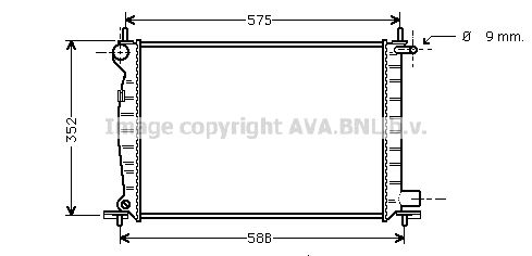 FD2224 AVA QUALITY COOLING Радиатор, охлаждение двигателя