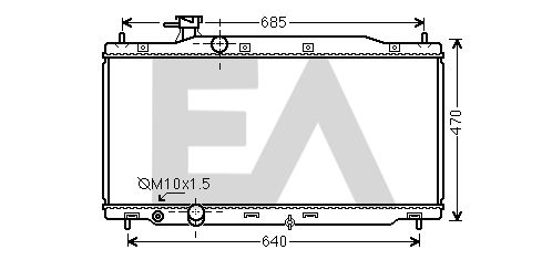 31R26090 EACLIMA Радиатор, охлаждение двигателя