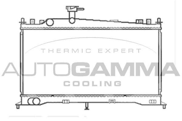 103438 AUTOGAMMA Радиатор, охлаждение двигателя