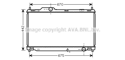 TO2461 AVA QUALITY COOLING Радиатор, охлаждение двигателя