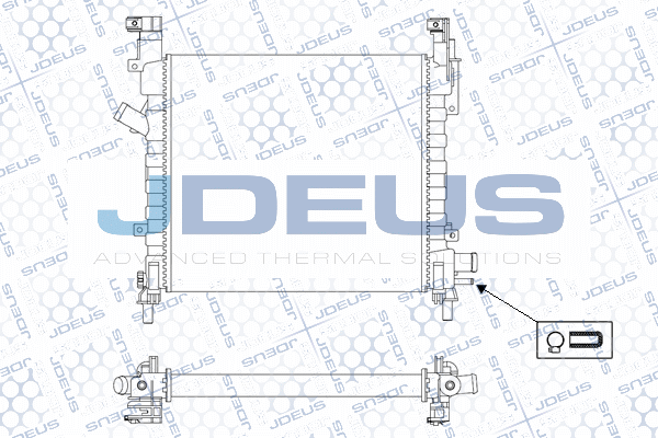 M0121190 JDEUS Радиатор, охлаждение двигателя