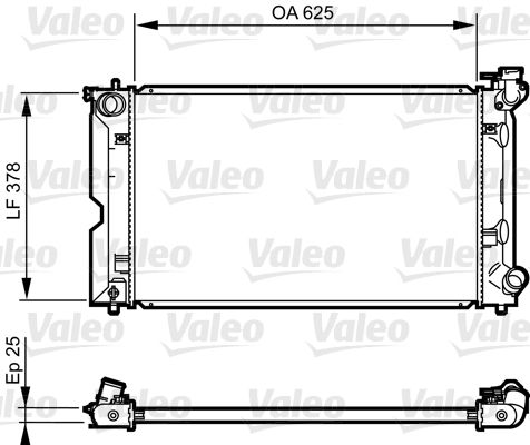 735567 VALEO Радиатор, охлаждение двигателя