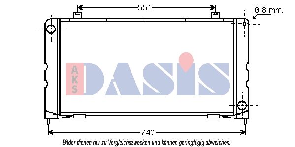 370011N AKS DASIS Радиатор, охлаждение двигателя