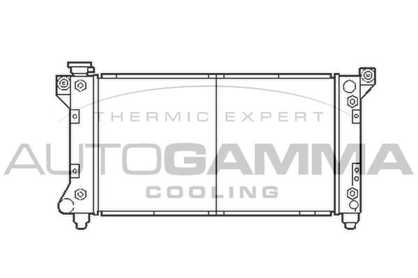 103135 AUTOGAMMA Радиатор, охлаждение двигателя