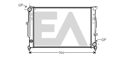 31R02088 EACLIMA Радиатор, охлаждение двигателя